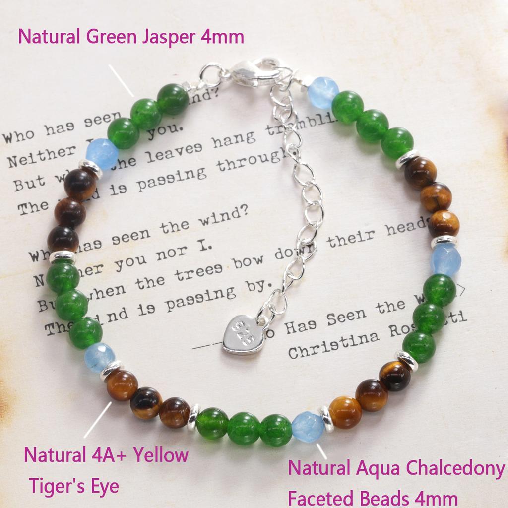 VENTFILLE 925 Sterling Silver Bead Turquoise Agate Bracelet For Women Girl RetroVersatile Originality Jewelry Gift Dropshipping