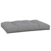 Pallet Cushion Gray 120x80x12 cm Fabric