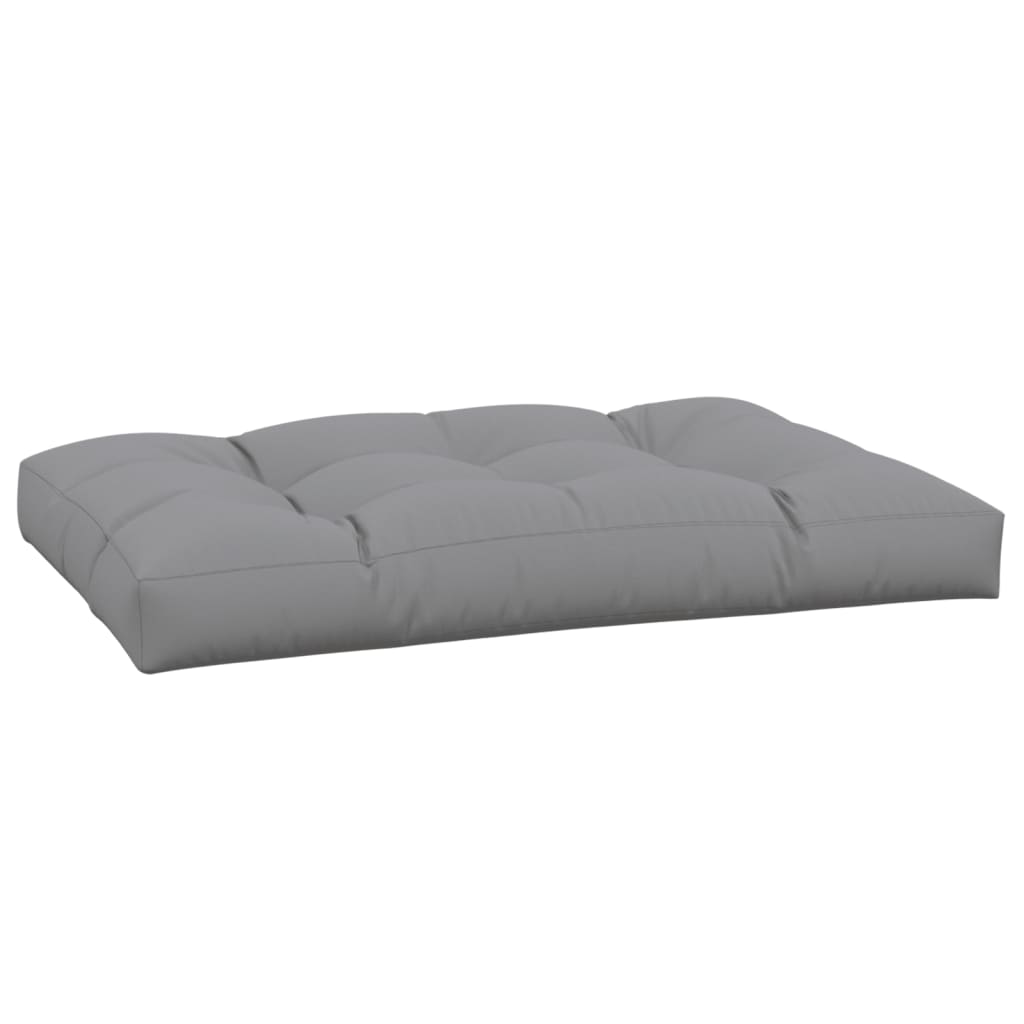 Pallet Cushion Gray 120x80x12 cm Fabric