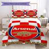 Custom Name Arsenal Pattern Bedding Uilt Set Uilt Cover Pillowcase Home Decoration Birthday Gift (1*duvet Cover+2*pillowcase Without Core)
