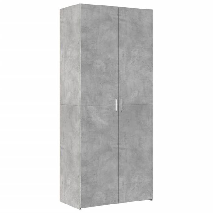 VidaXL Highboard Concrete Grey 80x42.5x185 Cm Engineered Wood, Sideboard, Storage Cabinet, Side Panel, Cabinet, 3281437
