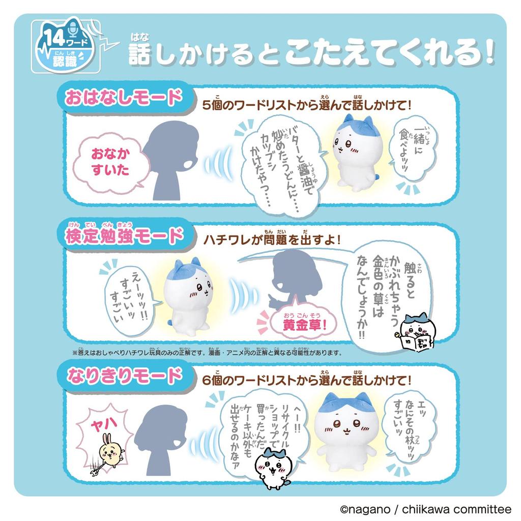 answer Super talkative Hachiware I'll you!