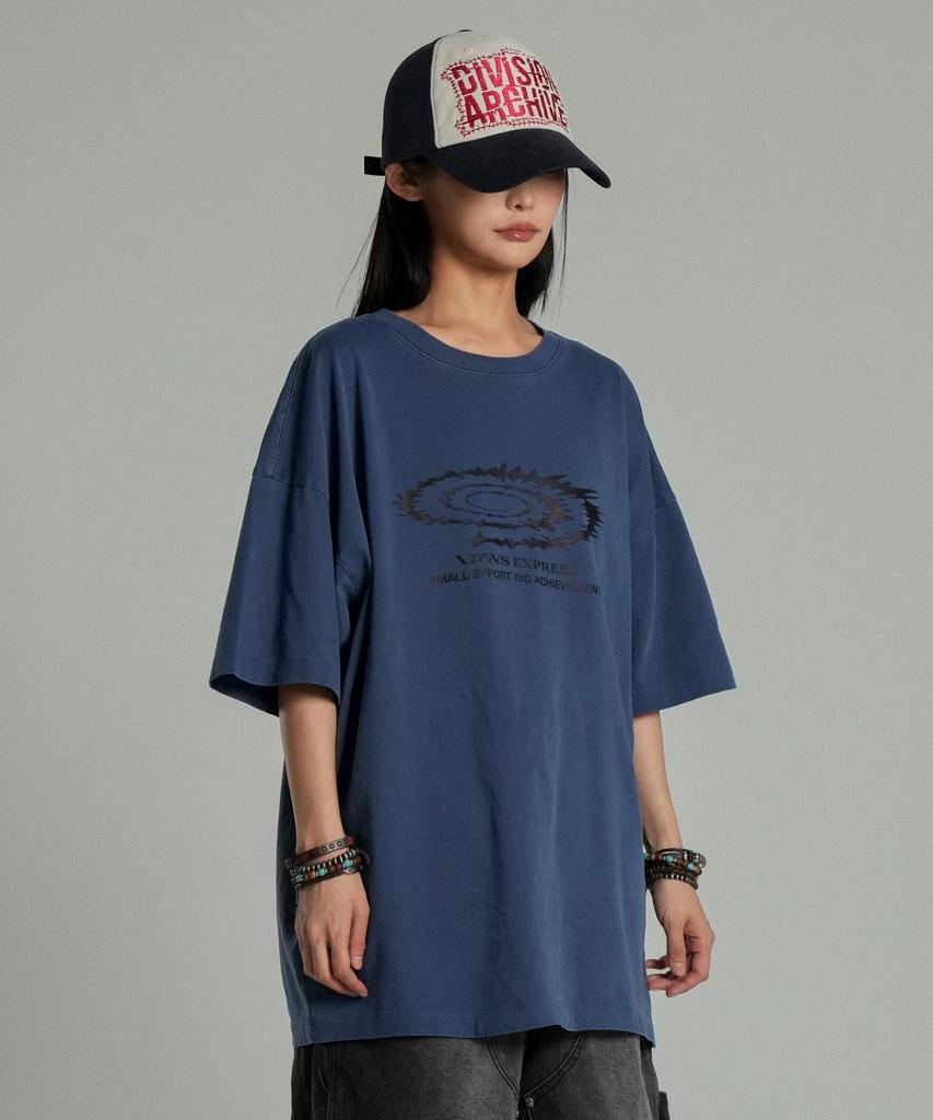 IDWS Swift Symbol Dying T-Shirt Deep Blue
