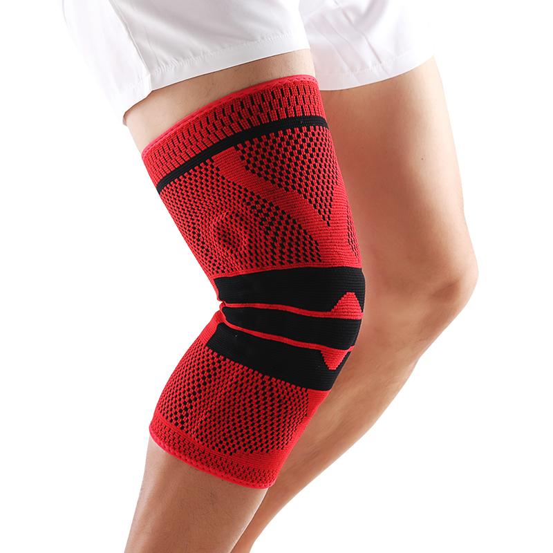 ATAN Neoprene Nylon Sports High Elastic Compression Knee Sleeve Knee Brace for Men & Women Knee Support S красный