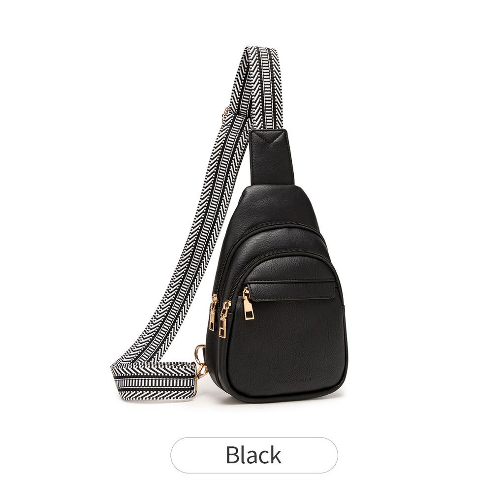 High Quality PU Leather Women Chest Bag Single Shoulder Messenger Bag Large Capacity Designer Backpack Girls Single Shoulder Bag