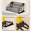 Kitchen Cabinet Seasoning Shelf, 3 Level Carbon Steel Storage Design with Guard Rails for Bottle Sorting and Access
