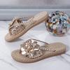 New Flat Shoes Large-sized Sandals Women's Flip-toe Beach Slippers