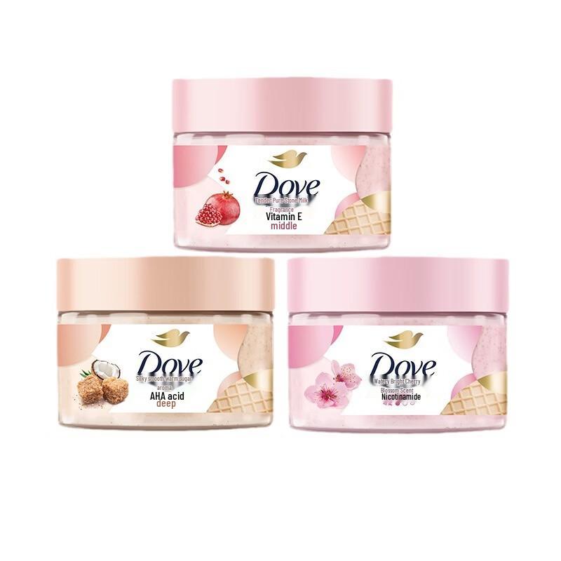 DOVE Ice Cream Body Scrub Pomegranate & Rose Milk