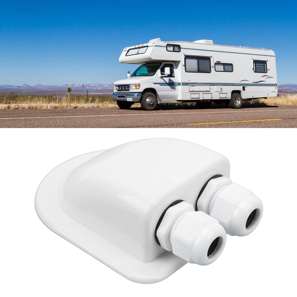 Solar Double Cable Entry Gland IP68 Waterproof Weatherproof  ABS for Solar Project On RV Campervan Boat