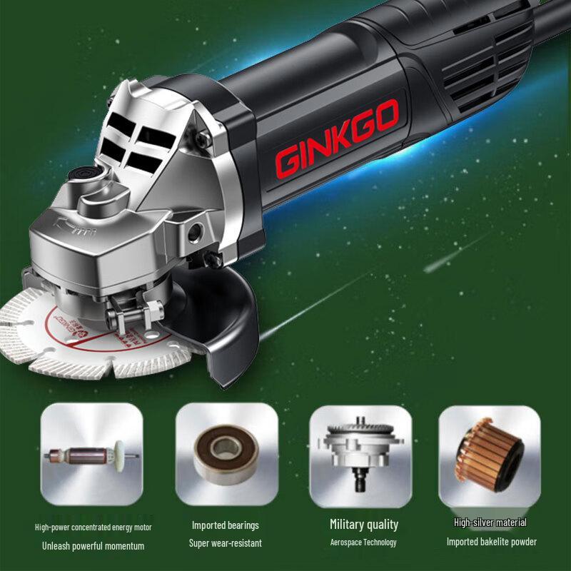Jin Kewo G1007 800W Angle Grinder CN plug (adapter included)