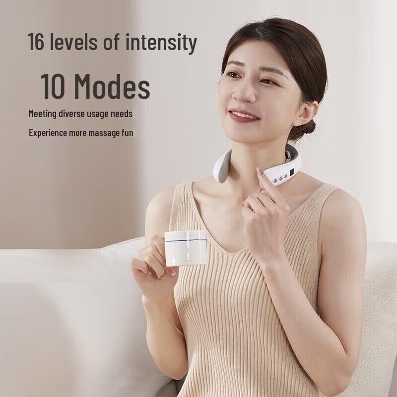 Low-Frequency Pulse Neck Massager with Heat CN Plug (adapter Included)