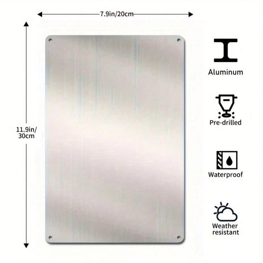 Private Property No Entry Reflective Metal Sign Aluminum for Outdoor and Home