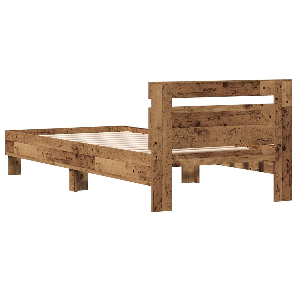 Bed Frame Reclaimed Wood 80 x 200 cm Engineered Wood