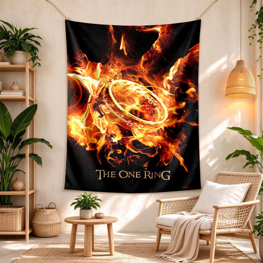 Lord Rings Boho Wall Tapestry Nordic Minimal Designed for Living Room Bedroom Reading Corner All Season Exotic Pattern Perfect Gift for Dorm Roommate