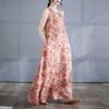 Women's Long Skirt Summer New Round Neck Printed Dress