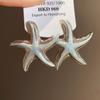 Geometric Starfish Ear Studs Star Korean Style Earrings Starfish Stud Earrings  Beach Vacation