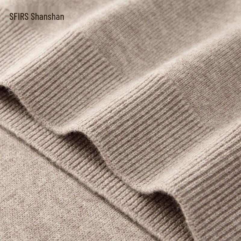 Shanshan Men's Thickened 100% Wool Crew Neck Pullover Sweater