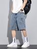 Pantaloncini Cargo Estivi in Denim da Uomo Taglia Grande 8XL 7XL 6XL Vita Elastica Jeans Dritti Larghi