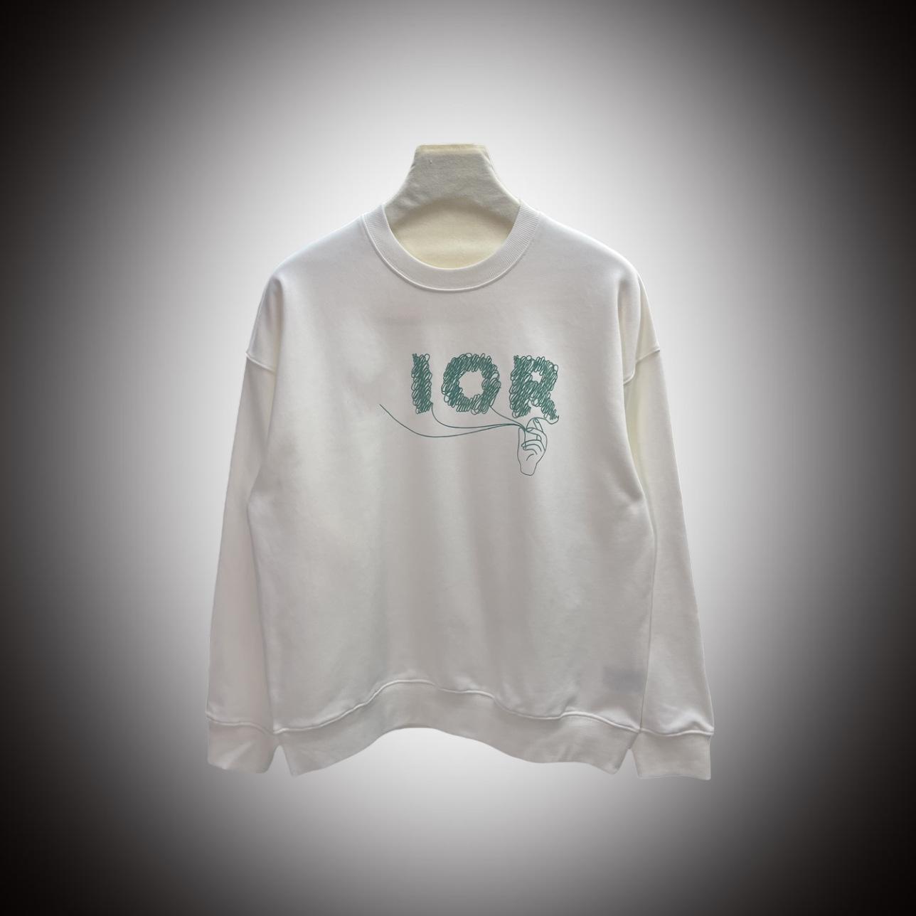 2024 Autumn/Winter Unisex Casual Round Neck Letter Print Hoodie Large