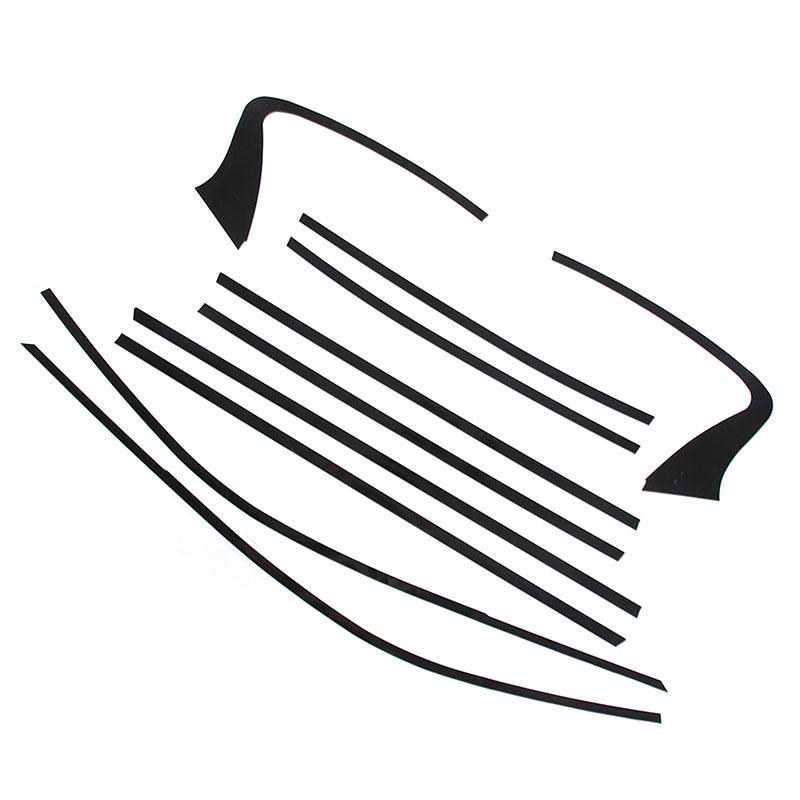 For 2015-2022 Infiniti Q50 Q50L PVC Black Car Window Decorative Strip Sticker Car Exterior Protection Accessories 10Pcs