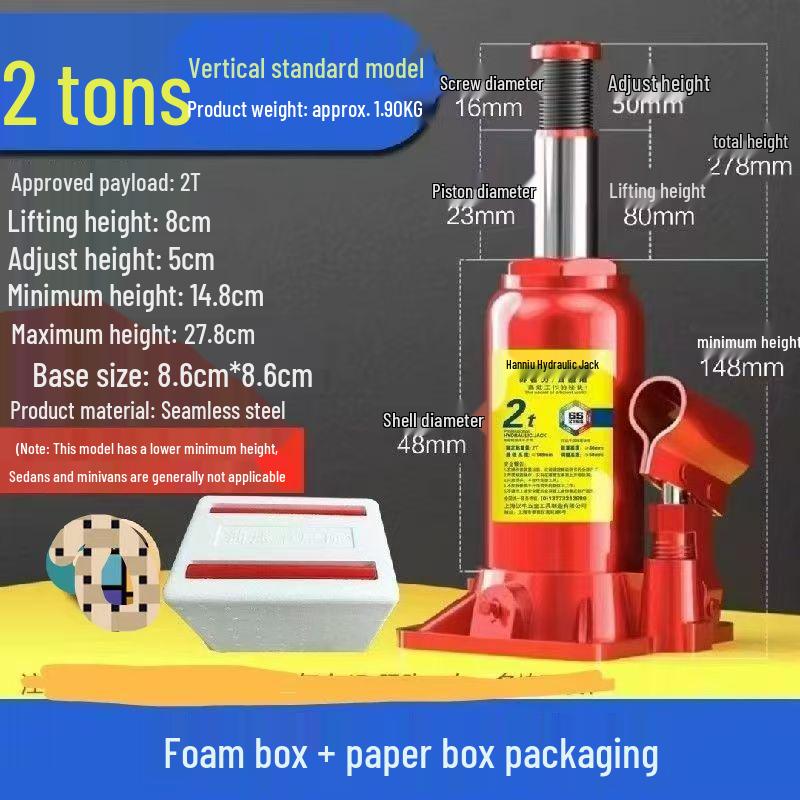 2-50 Ton Schwerlast-Hydraulikheber: Handbetrieben für LKW, PKW, Limousinen und Offroad-Reifenwechsel