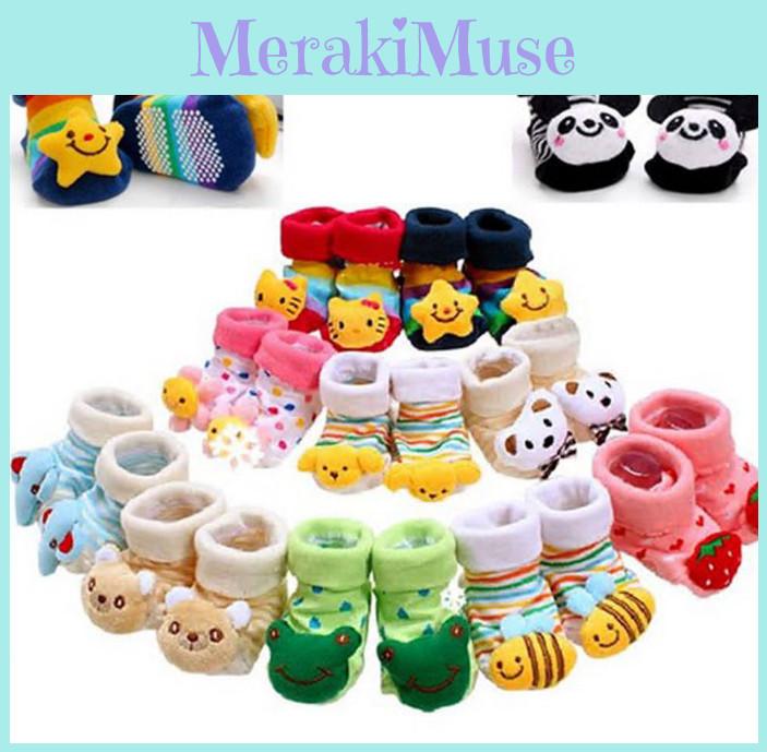 Calcetines Unisex Lindo Bebé Niños Antideslizante Zapatos Deslizador 012 Meses