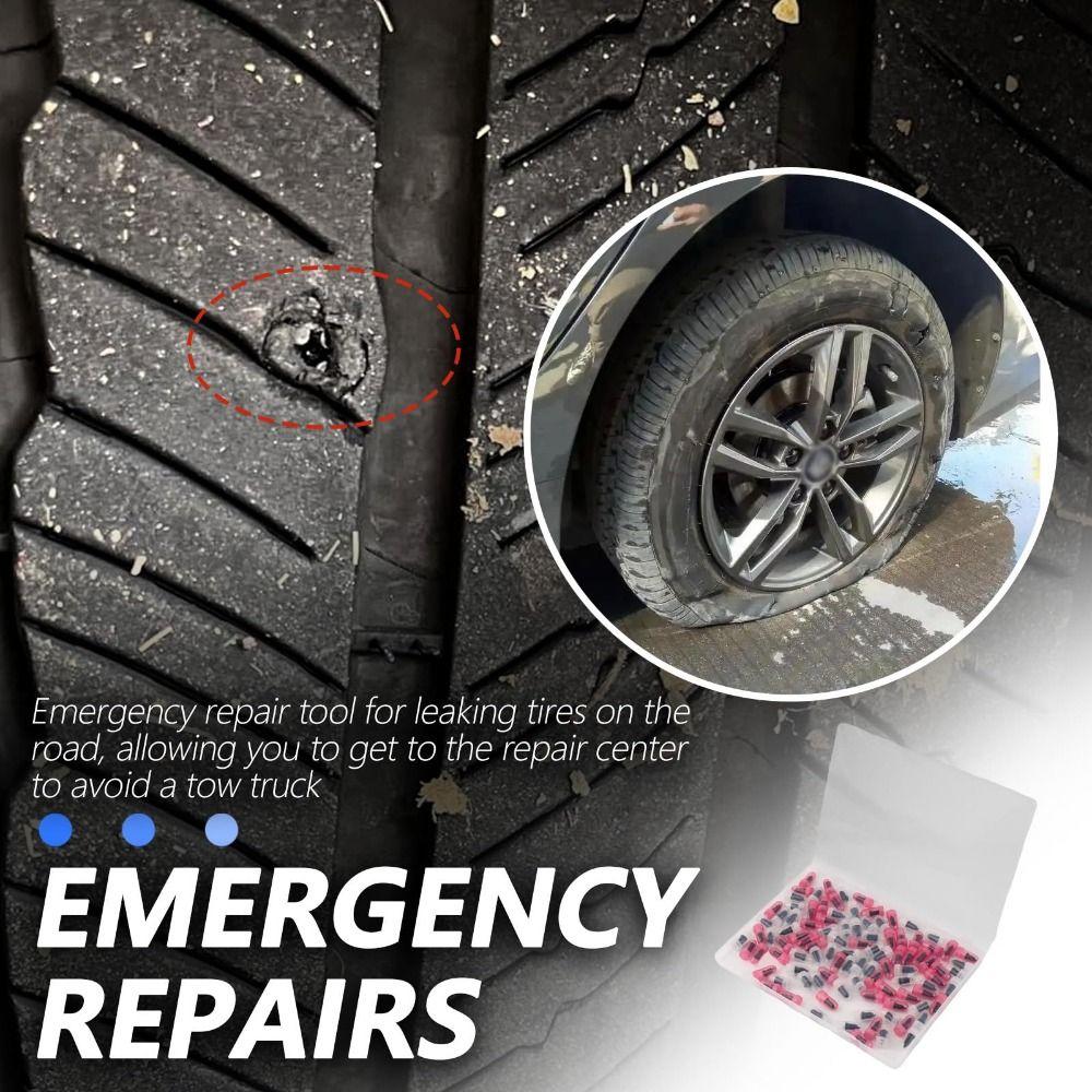 40/100Pcs Rubber Vacuum Tire Repair Nail Spiral Tire Rubber Nails Tool Car Tire Repair