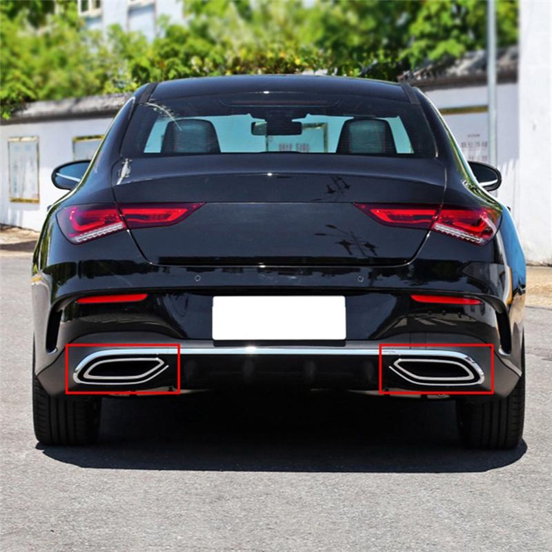 

A1188852102L Хромированная накладка заднего бампера для Mercedes Benz CLA W118 C118 Левая Детали Аксессуары Silver Left