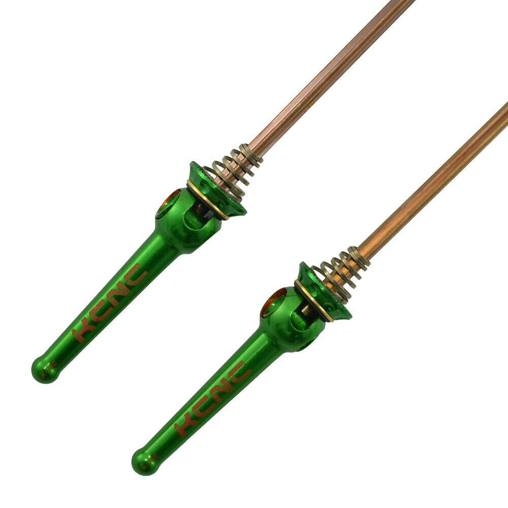 KCNC Grooving QR MTB Titanium Axle Hub SK2243 Skewer, Green, KQR05-002GR,