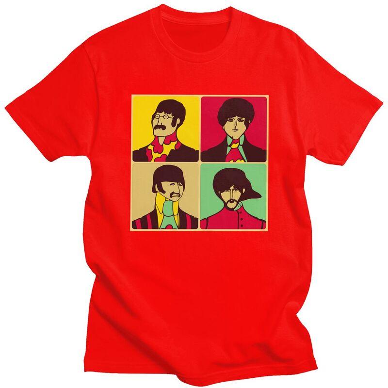 Custom The Beatle Heavy Metal Rock Tshirts for Men Short Sleeve Leisure T Shirt Tshirt Loose Fit Pure Cotton Tees Gift