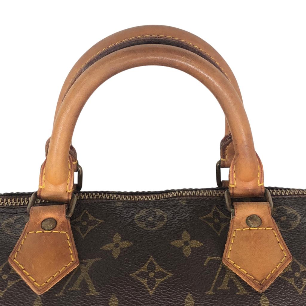 Used Louis Vuitton Monogram Speedy 30 M41526 Boston Bag Authentic 1211