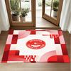 Aberdeen FC Design Crystal Velvet Rug Soft Decorative Mat for Bedroom Entrance