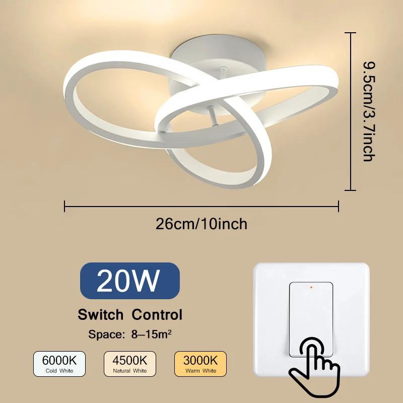 

Белый Современный Бытовой Светодиодный Потолочный Светильник Полуприлегающий Потолочные Светильники для Спальни Фойе Кабинета Коридора Внутренний Светильник 1pc белый