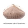 Sweet Mesh Veil Beret Cap Elegant Women Lady French Style Solid Color Beanie Hat