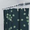 Leaf Print Bath Curtain Setgreen Leaves Pattern Shower Curtains For Home Decoration In Dark Blue Perfect Gift Idea For Bathroom