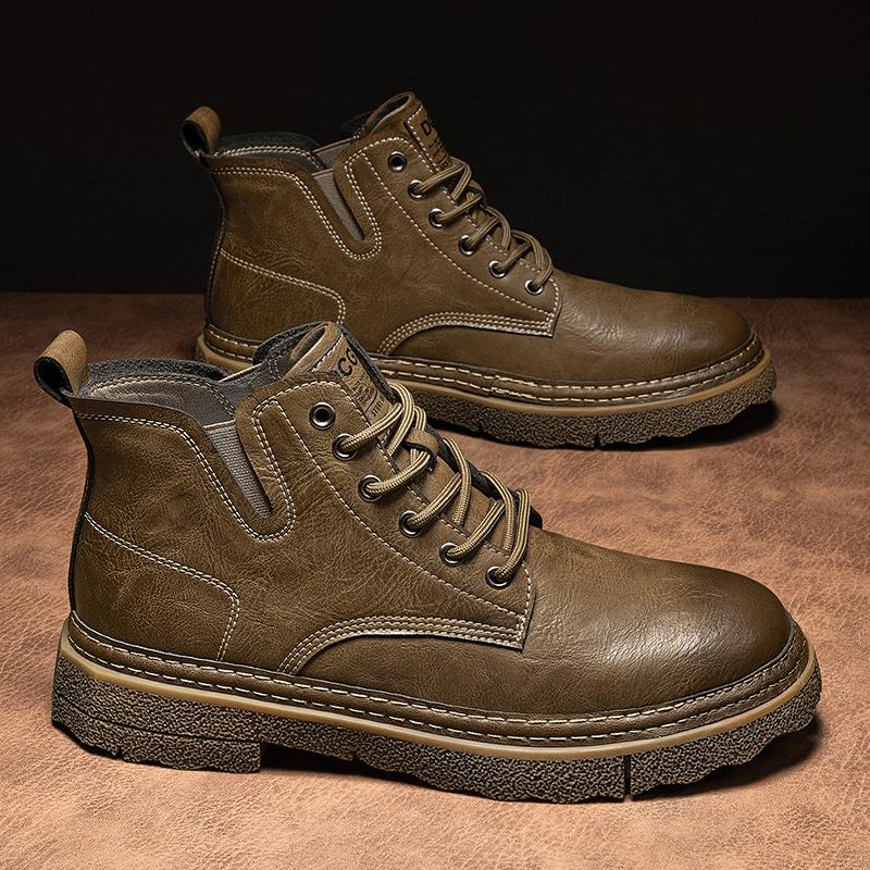 Martin boots spring and autumn mid-help thick-soled soft-soled kicks can't be rotten rhubarb boots winter velvet cotton shoes