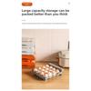 Refrigerator Drawer Type Egg Storage Box Transparent Thickened 32 Grid Egg Box Food Grade Double Layer Can Be Stacked Fresh-keeping Box