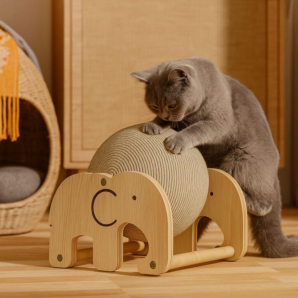 Wear-resistant Cat Scratching Ball Toy Non-Slip Cat Scratching Board Pet Furniture