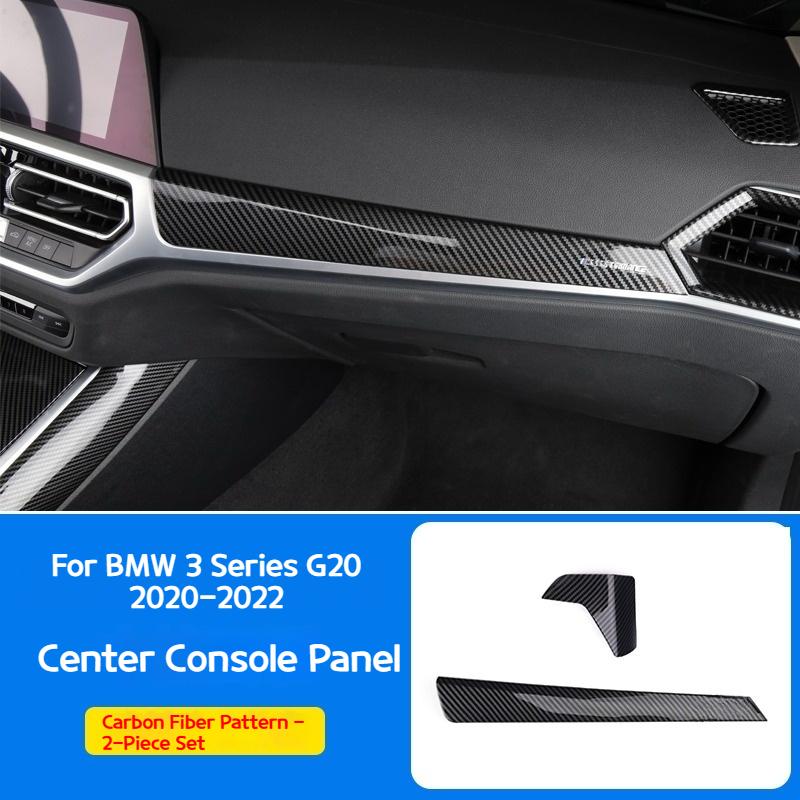 ABS Kohlefaser Auto Gangschaltungsblende Abdeckung Innenraum Kit Zierleisten Aufkleber Für BMW 3er 4er G20 G21 G22 2020-2025 Auto Zubehör