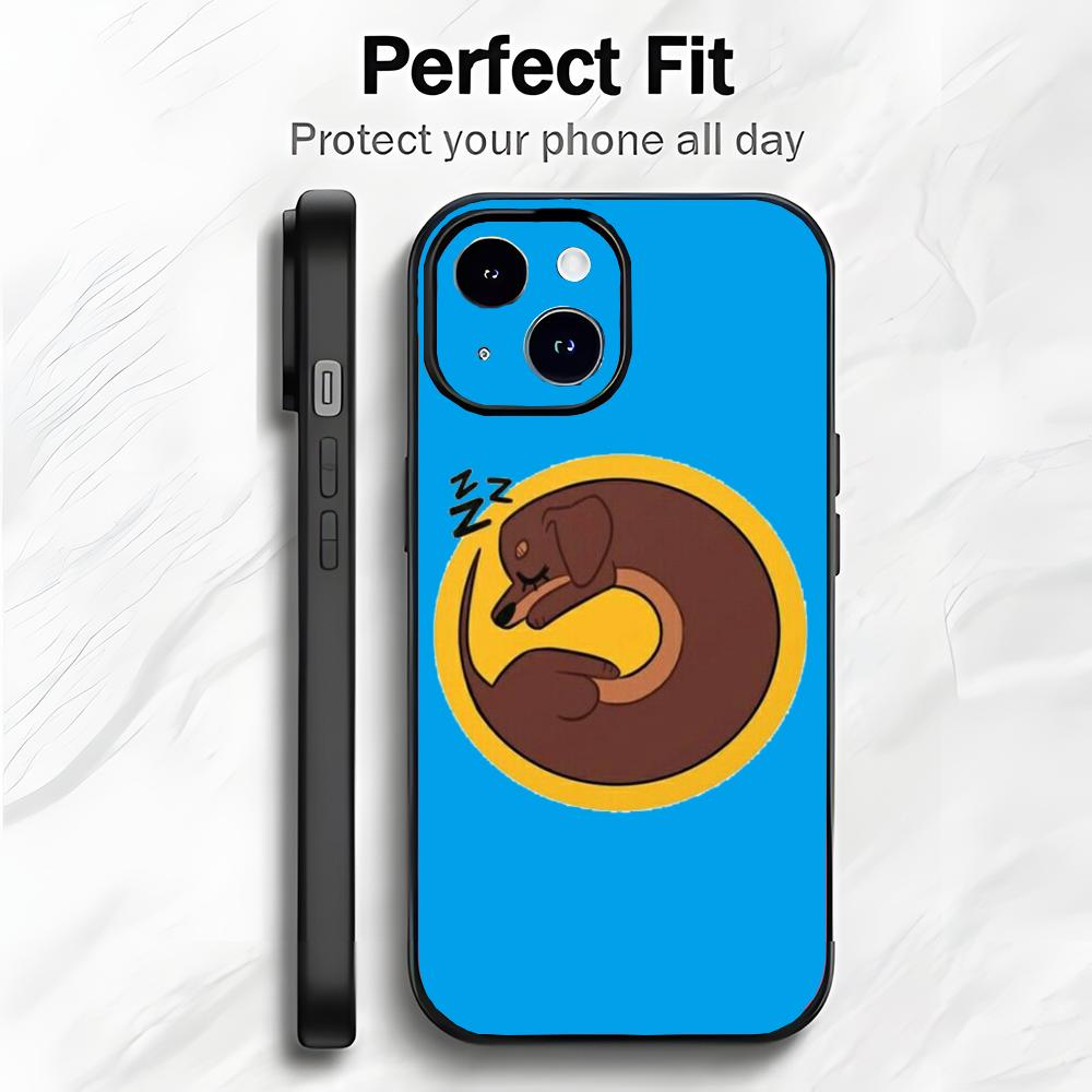 Cute Pet Dachshund Art Phone Case Phone Case Soft Packaging Lightweight For iPhone17 16 15 14 13 12ProMax