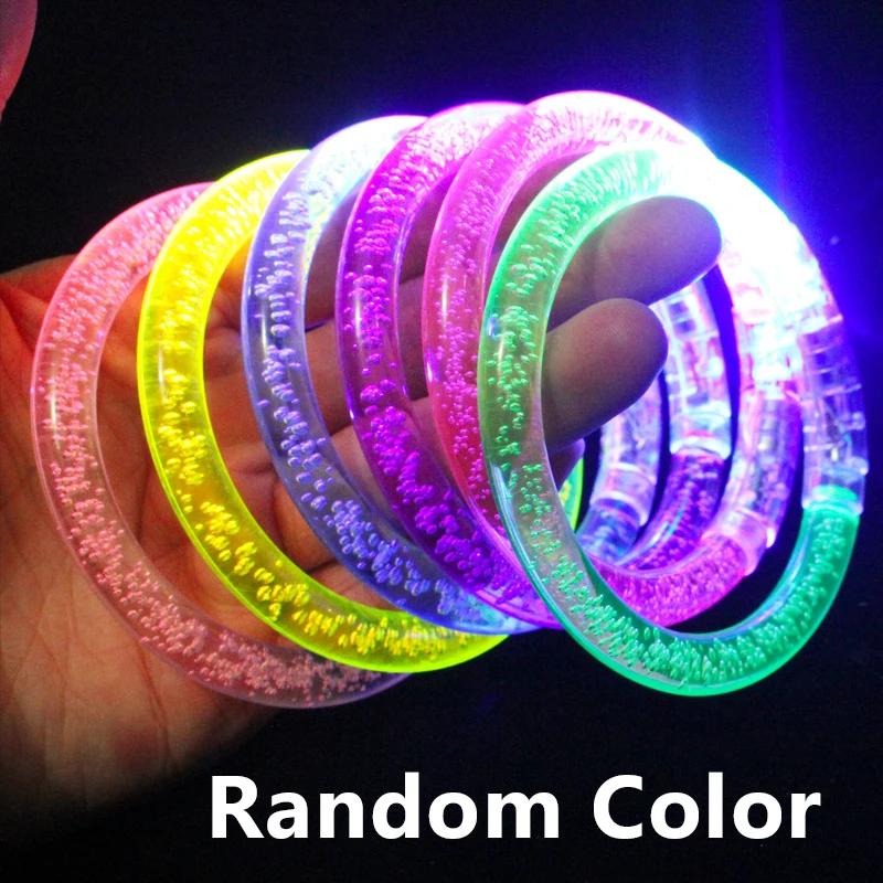 

30/1 шт. светодиодные светящиеся браслеты светящиеся браслеты светящийся в темноте браслет для детей взрослых праздничные принадлежности для декора 30PCS