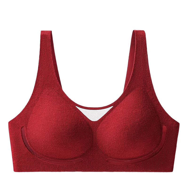 Женский Бесшовный Сетчатый Бюстгальтер Осень/Зима - Теплый, Дышащий, Поддерживающий, Формирующий 2XL [Suggest 130-150 lbs]