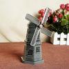 3pcs Vintage Windmill Ornaments Alloy Miniature Windmill Statues Windmill Statue Office Decor