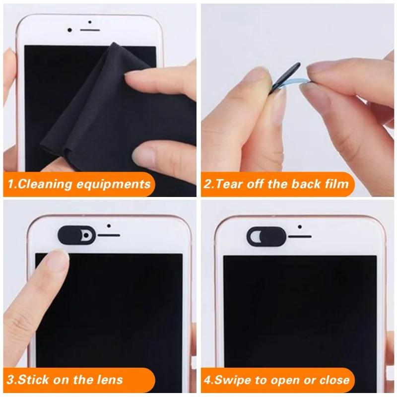5/1PCS Universal Webcam Protective Cover Antispy Slider Camera Protector for iPad Laptop Macbook Phones Lens Privacy Sticker