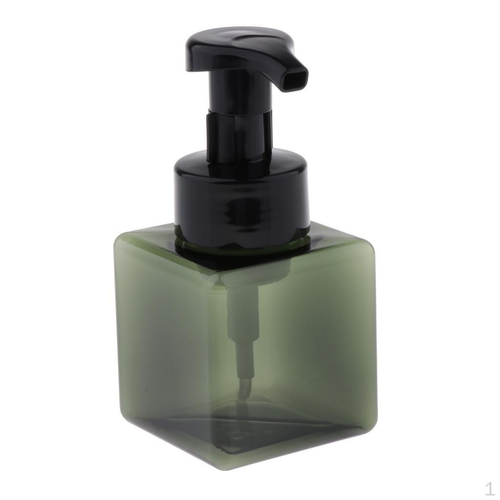 

250ml Hand Soap Dispenser Bathroom Bottle Liquid Container Clear Dark Green