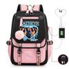 2026 New Katseye Kpop Print Backpack Teen Students Casual Daypack Lightweight Large-Capacity Travel Bookbag
