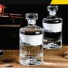 500ml Liquor Bottle Empty  One Pound Thickened Transparent Sealed Transparent Glass Whiskey  Vodka