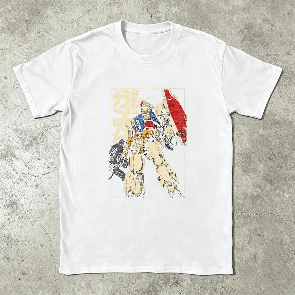 Anime Cool Gggundams Tshirt Summer Hip Hop T Shirts Unisex Cotton Oneck 4xl 5xl 6xl Tees Short Sleeve Aesthetic Tops