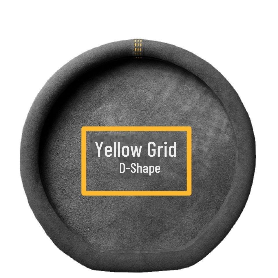 Oddychający, pochłaniający pot pokrowiec na kierownicę w kształcie litery D ze zamszu na każdą porę roku