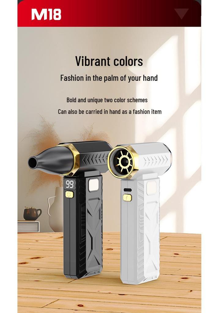 M18 Turbo Fan: Multi-functional Portable Handheld Fan and Outdoor Hair Dryer